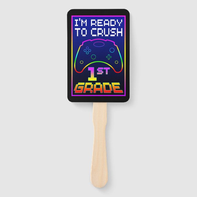 I'M READY TO CRUSH 1st GRADE Hand Fan (Front)