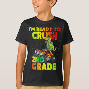 I'm Ready To Crush 2nd Grade Back to school  Dinos T-Shirt
