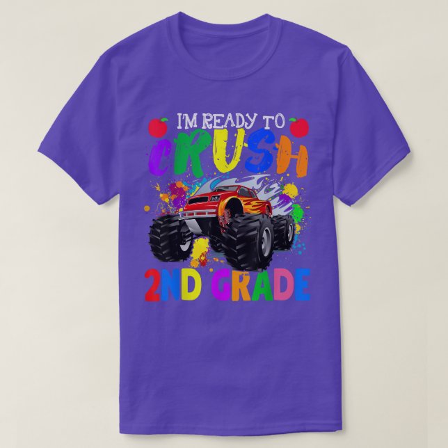 I'm Ready To Crush 2nd Grade Back To School Kid Tr T-Shirt (Design Front)