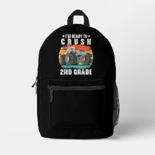 I'm Ready To Crush 2nd Grade Cute Back To School Printed Backpack