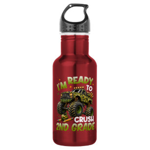 I'm Ready to Crush 2nd Grade Monster Truck 532 Ml Water Bottle