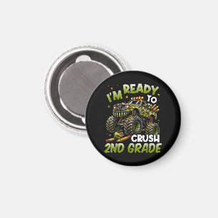I'm Ready to Crush 2nd Grade Monster Truck Magnet