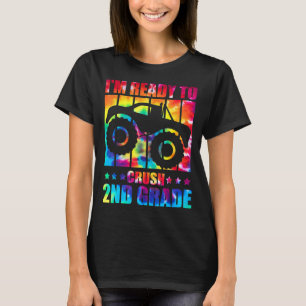 I'm Ready To Crush 2nd Grade Monster Truck Tie Dye T-Shirt