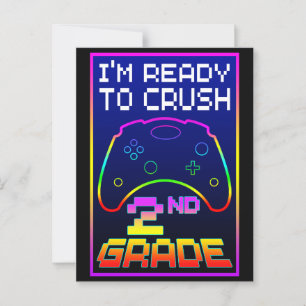 I'M READY TO CRUSH 2nd GRADE Postcard