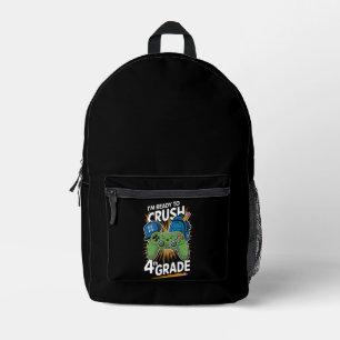I'm Ready to Crush 4th Grade Back to School Gamer Printed Backpack