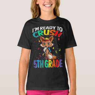 I'm Ready To Crush 5th Grade Fox T-Shirt