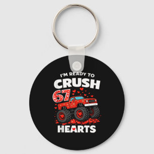 I'm Ready To Crush 67 Hearts Truck Valentines Day  Key Ring
