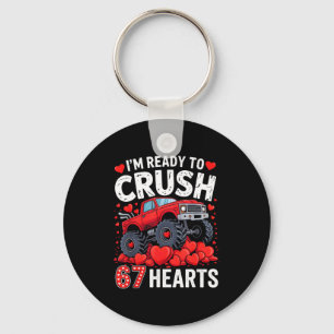 I'm Ready To Crush 67 Hearts Truck Valentines Day Key Ring
