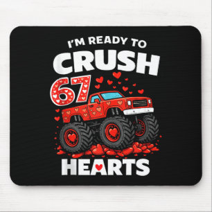 I'm Ready To Crush 67 Hearts Truck Valentines Day  Mouse Mat