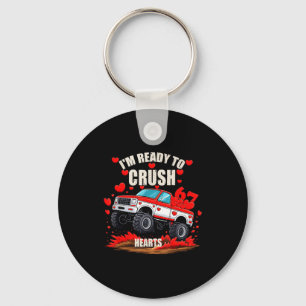I'm Ready To Crush 6 7 Hearts Truck Funny 6 7 Vale Key Ring