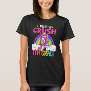 I'm Ready To Crush 7th Grade Dabbing Unicorn Magic T-Shirt