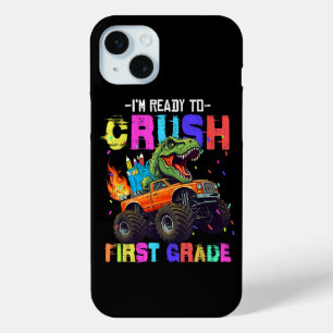 I'm Ready To Crush First Grade Dinosaur Truck iPhone 15 Mini Case