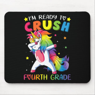 I'm Ready To Crush Fourth Grade Fun Dabbing Unicor Mouse Mat