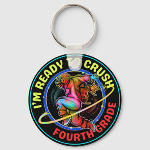 I'm ready to crush fourth grade key ring