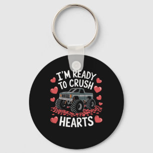 I'm Ready To Crush Hearts Monster Truck Valentine’ Key Ring