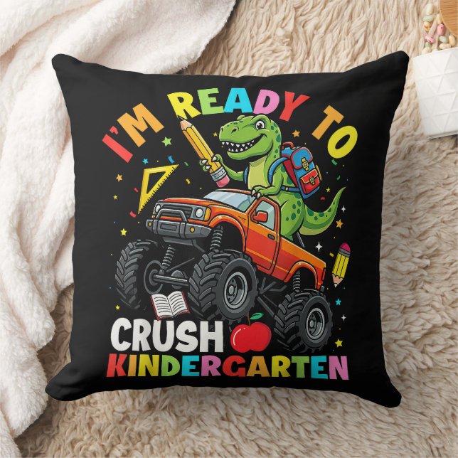 I'm Ready to Crush Kindergarten First Day Cushion (Blanket)
