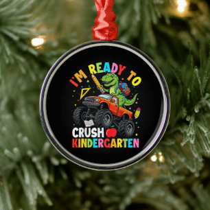 I'm Ready to Crush Kindergarten First Day Metal Tree Decoration
