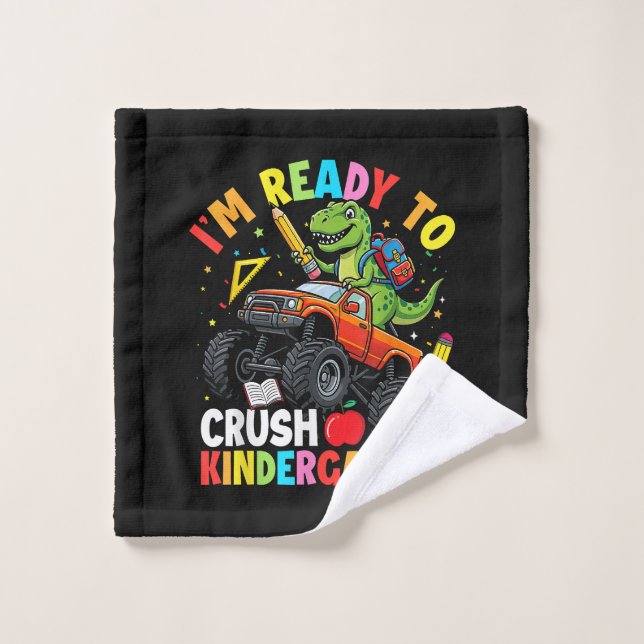 I'm Ready to Crush Kindergarten First Day Wash Cloth (Wash Cloth)