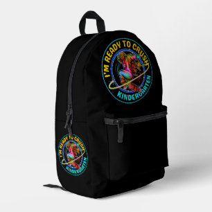I'm ready to crush kindergarten printed backpack