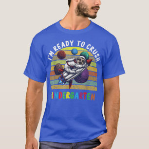 I'm Ready To Crush Kindergarten Sloth Astronaut T-Shirt