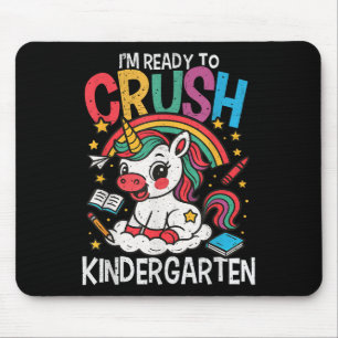 Im Ready To Crush Kindergarten Unicorn Back To Sch Mouse Mat