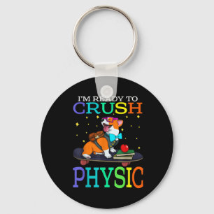 Im Ready To Crush Physic Corgi Back To School Key Ring