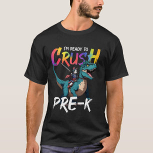 I'm Ready to Crush Pre-K Back to School Ninja Cat T-Shirt