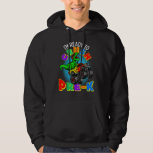 I'm Ready To Crush Pre K Dinosaur Monster Truck Bo Hoodie