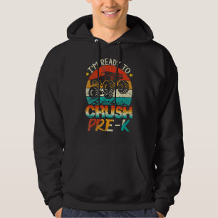 I'm Ready To Crush Pre K Monster Truck Vintage Boy Hoodie