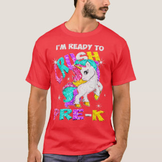 I'm Ready To Crush Pre K TShirt Unicorn Back To Sc