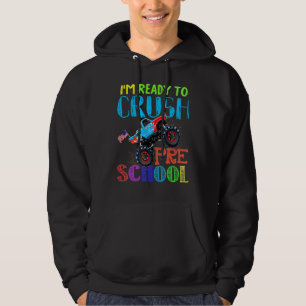 Im Ready To Crush Preschool Monster Truck Boys Hoodie