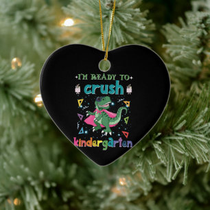 I'm Ready To Crush The Kindergarten Ceramic Tree Decoration
