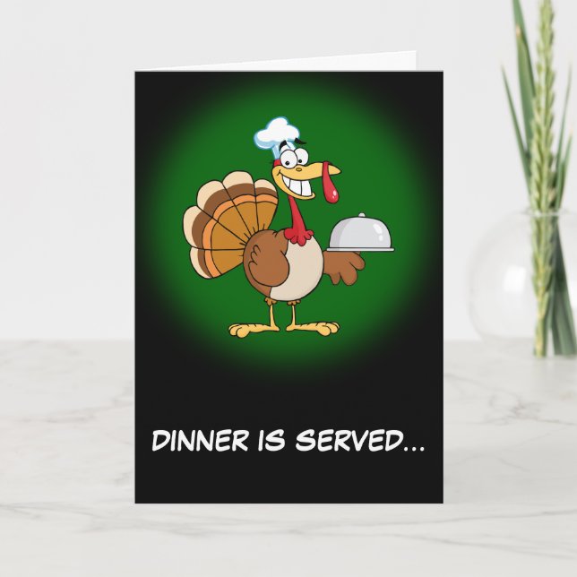 I'm Ready to Eat Thanksgiving Dinner Holiday Card (Front)