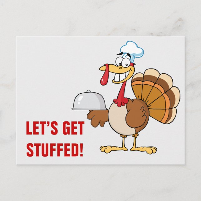 I'm Ready to Eat Thanksgiving Dinner Holiday Postcard (Front)