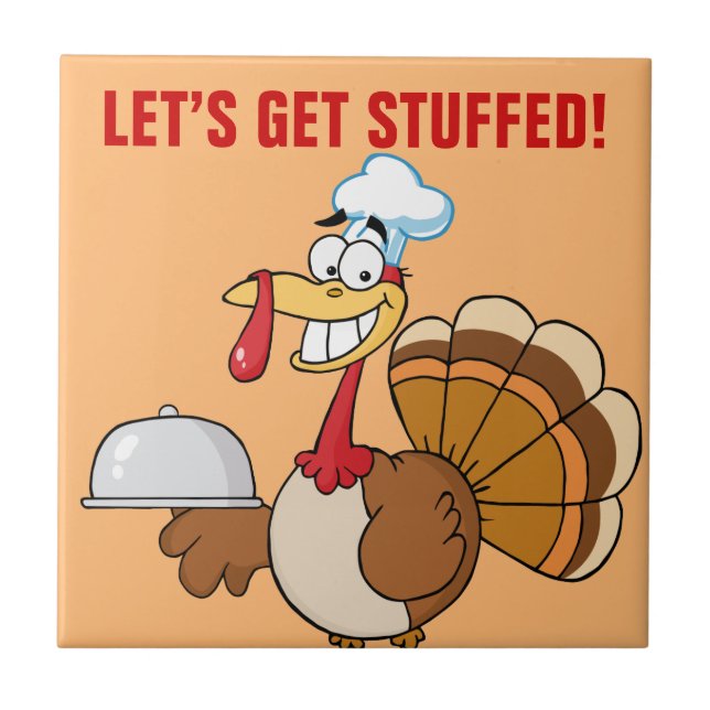 I'm Ready to Eat Thanksgiving Dinner Tile (Front)