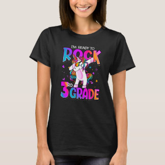 I'm Ready To Rock 3rd Grade Unicorn Back To School T-Shirt