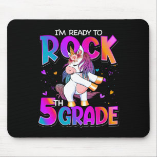 I'm Ready To Rock 5th Grade Unicorn Back To School Mouse Mat