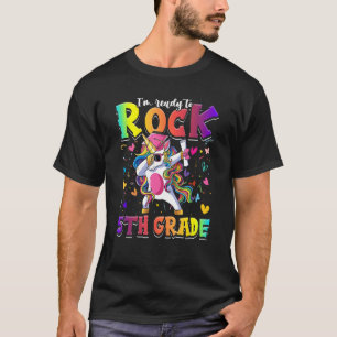 I'm Ready To Rock 5th Grade Unicorn Back To School T-Shirt