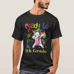 I'm Ready To Rock 5Th Grade Unicorn Dabbing T-Shirt