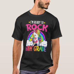 I'm Ready To Rock 6th Grade Dabbing Unicorn Magica T-Shirt