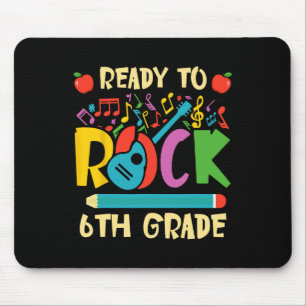 I'm Ready To Rock 6th Grade Guitar Back to School  Mouse Mat