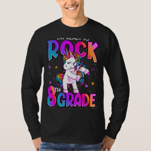 I'm Ready To Rock 8th Grade Unicorn Back To School T-Shirt