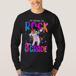 I'm Ready To Rock 8th Grade Unicorn Back To School T-Shirt