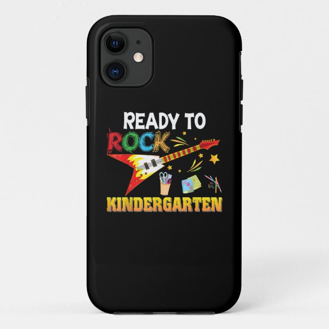I'm Ready To Rock Kindergarten Back To School Case-Mate iPhone Case (Back)