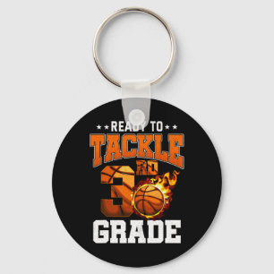 I'm Ready To Tackle 3rd Grade Sketll Ck To School Key Ring