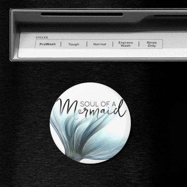 Im Really a Mermaid | Quote with Teal Mermaid Tail Magnet (Creator Uploaded)