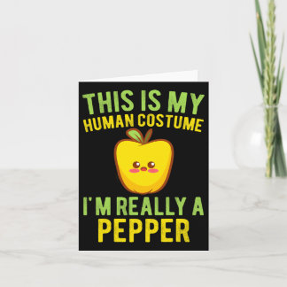 I'm Really A Pepper Toddler Kids Funny Kawaii Hall Card