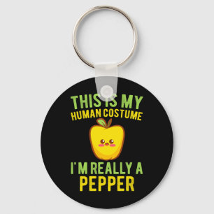 I'm Really A Pepper Toddler Kids Funny Kawaii Hall Key Ring