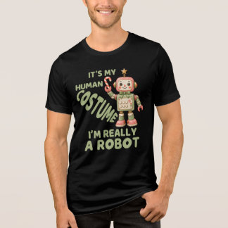 I'm Really A Robot, Festive Robots Christmas Tri-Blend Shirt