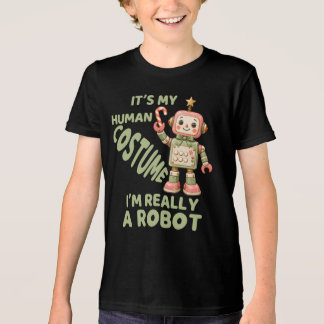 I'm Really A Robot, Festive Robots Christmas Tri-Blend Shirt